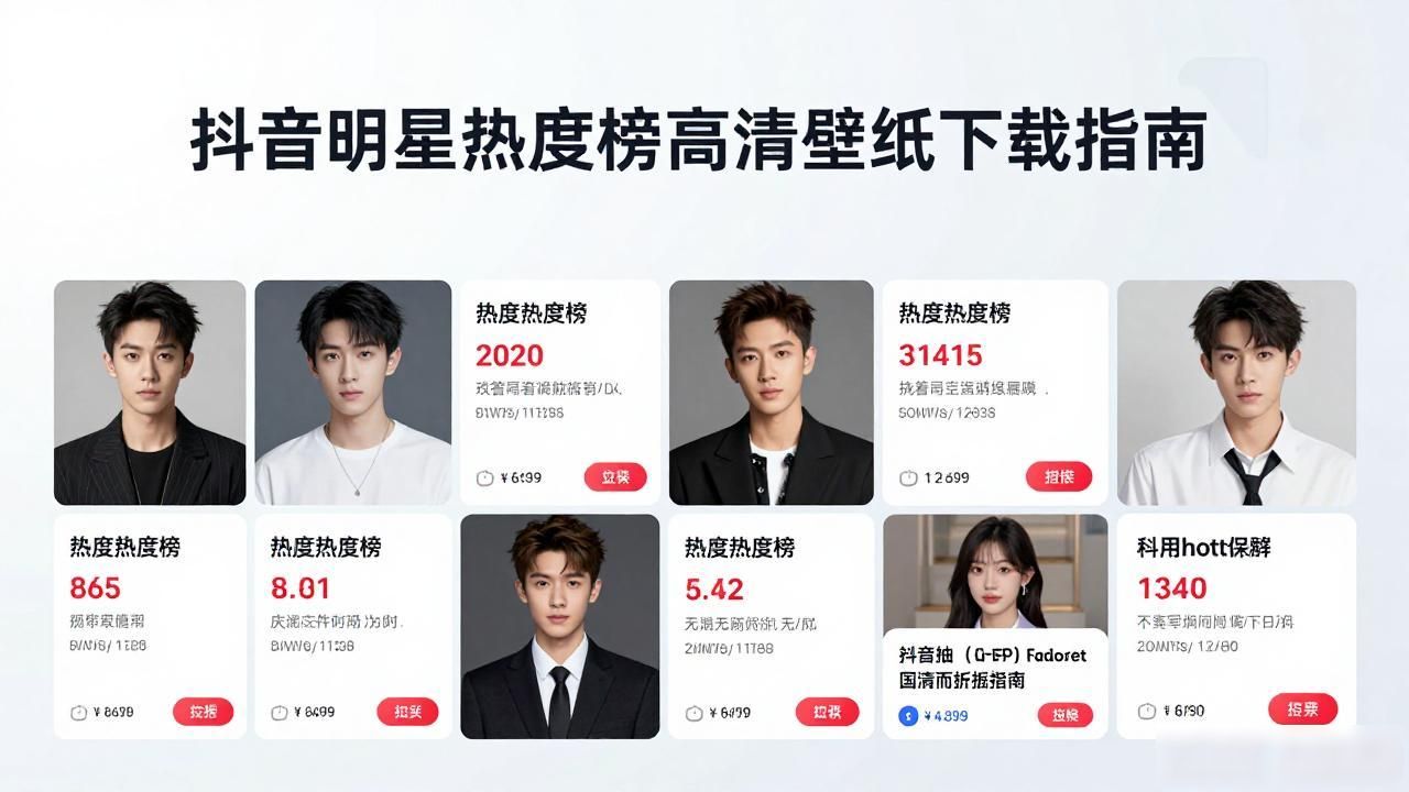 抖音明星热度榜高清壁纸下载指南